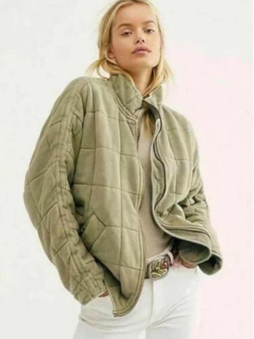 Free people Dolman quilted jacket